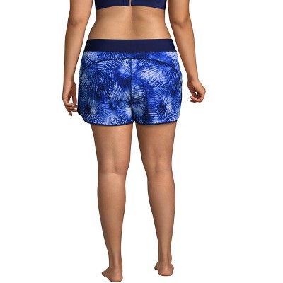 XXXL US 18-20 Womens Color Block Waistband Swim Board Shorts Plus Size S Grey, XX-Large