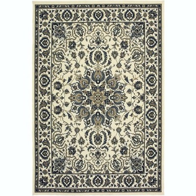 Oriental Weavers Marina 1248W Ivory/ Navy Indoor/Outdoor Area Rug - 8'6" x 13'