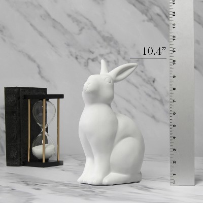 White Porcelain Bunny Rabbit Shaped Night Light for Kids