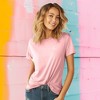 Dalix Be Kind Embroidered Cotton Relaxed Fit Short Sleeve Crewneck Tee Shirt Women - 2 of 4