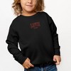 The Juniper Shop Embroidered Varsity Love Vibes Toddler Graphic Sweatshirt - 2 of 3
