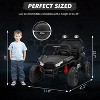 Acekool 24V 2-Seater Kids Ride-On UTV with Remote Control, Spring Suspension, Bluetooth Music, LED Lights & Treaded Tires, Electric Truck(Black) - 4 of 4