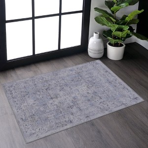 Okak Area Rug with Kids & Pets Friendly Design, Durable Faux Fur Rug with Convenient Storage, Washable Rug for Living Room - 1 of 4
