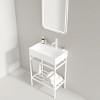 NicBex Bathroom Vanity with Basin,Bathroom Sink Vanity with Open Metal Leg and Shelves,24 inch Bathroom Sink Cabinet for Bathroom - 2 of 4
