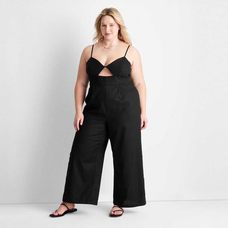 Women's Strappy Cut-Out Wide Leg Jumpsuit - Future Collective™ with Jenny K. Lopez, 1 of 6