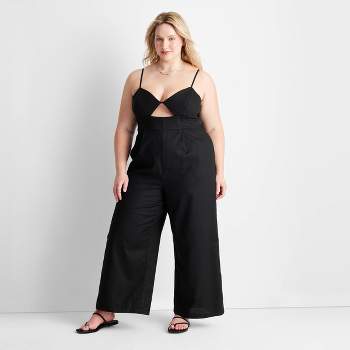 Women's Strappy Cut-Out Wide Leg Jumpsuit - Future Collective™ with Jenny K. Lopez