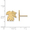 Black Bow Jewelry 14k Yellow Gold Kentucky Wildcats NCAA Post Earrings - 2 of 3