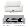 Bencmate Fashion Cat Sofa Bed Cat Couch,Fluffy Dog Bed for Medium Small Dogs & Cats,with Non Slip Bottom,White(25.6"*10.2"*18.1") - 2 of 3