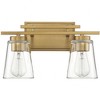 Savoy House Calhoun 2 - Light Vanity in  Warm Brass - 4 of 4