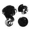 Unique Bargains Women's Nature Long Hair Wig Hair Clip 9.84inch Black 1 Pc - 4 of 4