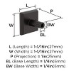 Amerock Chamfered Edge 1-1/16 Inch Length Cabinet or Furniture Knob - 3 of 4