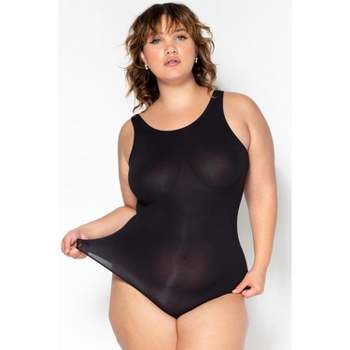 Smart & Sexy Naked Scoop Bodysuit Black Hue 2x/3x : Target