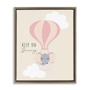 Stupell Industries Inspiring Keep On Dreaming Floating Frame Canvas Art - 1 of 4