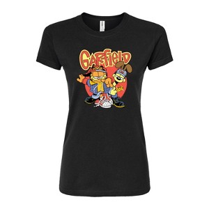 Women's - Garfield - Garfield And Odie Logo Fitted Graphic T-Shirt - 1 of 3