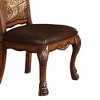 Set of 2 21" Dresden PU Dining Chairs Cherry Oak - Acme Furniture - 2 of 4