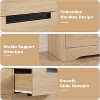 Jojoka 4 Drawer Dresser for Bedroom,Chest of Drawers with Embedded Handles Design for Living Room - 4 of 4
