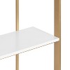 Kate & Laurel All Things Decor 24"x22" Kercheval Modern Wood Shelf Gold - 2 of 4