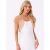 INSPIRE CHIC Women's Elegant Short Sleeve Sheer Floral Lace Shrug - 3 of 4