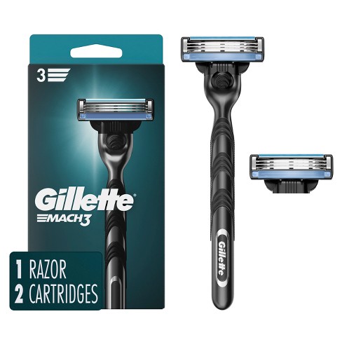 Gillette Mach3 Men's Razor + 2 Razor Blade Refills : Target