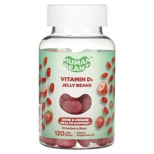 Human Beanz Vitamin D3 Jelly Beans, Strawberry Blast, 120 Jelly Beans - 1 of 4