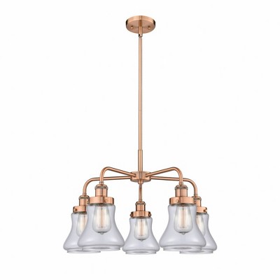 Bellmont - 5 Light Stem Hung Chandelier In Art Deco Style-15.25 Inches Tall and 24 Inches Wide