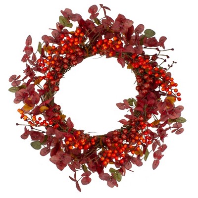 Northlight Red Berries Artificial Christmas Wreath - 24-Inch, Unlit