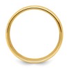 Black Bow Jewelry 6mm 14K White or Yellow Gold Heavy Grooved Center Comfort Fit Band - 2 of 4