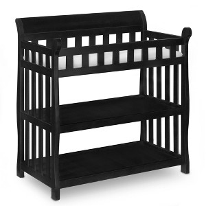Delta Children Eclipse Changing Table with Pad - Ebony Black - 1 of 4
