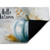 Stupell Industries Hello Autumn Blue Pumpkin Printed Outdoor Door Mat, design by Creative Studio, 18"x30" - 2 of 4