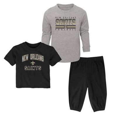 Outerstuff NFL Team Apparel Saints 2 Piece Toddler Cheer Set 24M