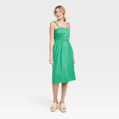 Women's Midi Slip Dress - Universal Thread™ Green 4X