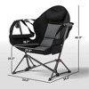 Hammock Camping Chair Set of 2, Adjustable Back Folding Swinging Hammock Chair with Cup Holder and Padded Seat - 3 of 4