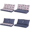 Aoodor Deep Seating Bench Loveseat Cushions Set - Set Of 3 - 3 of 4