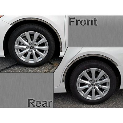 QAA is Compatible with 2018-2020 Toyota Camry 4 Piece Stainless Wheel Well Accent Trim, 0.875" Width WQ18130