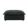 PAGED Corduroy Fabric Ottoman, Modern Wooden Sectional Sofa Footstool Module with Thickened Seat Cushion, Shoe Bench for Living Room, Bedroom - 4 of 4