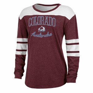 NHL Colorado Avalanche Women's Long Sleeve Fashion T-Shirt - 1 of 3