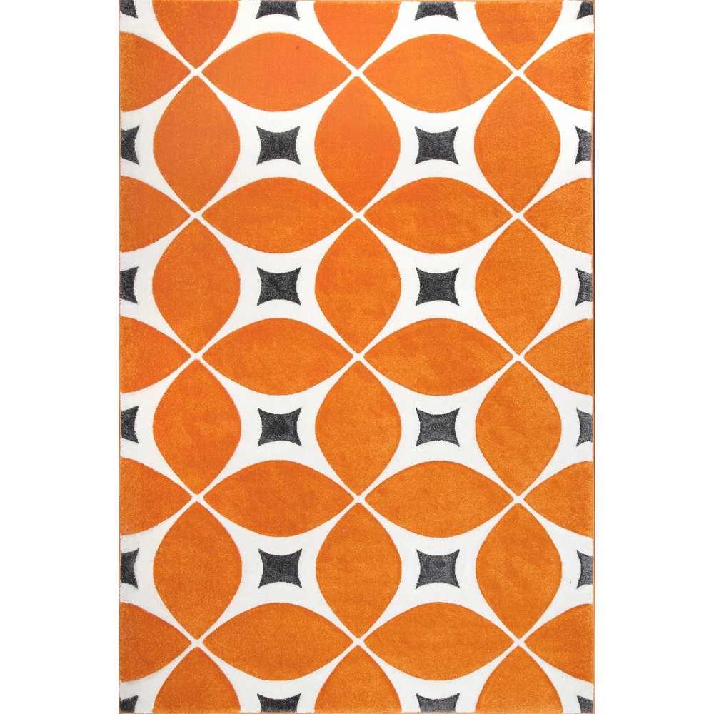 12'X15' Hand Tufted Gabriela Area Rug Deep Orange - nuLOOM