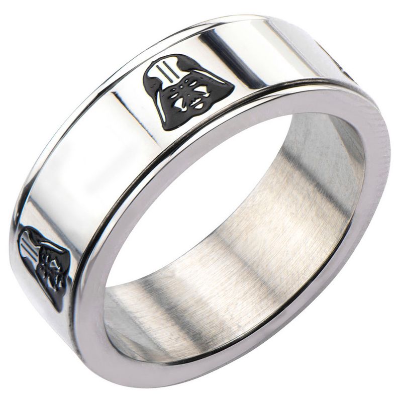 Men's Star Wars Darth Vader Stainless Steel Spinner Ring, 2 of 3