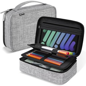 Fmeida Big Capacity Storage Pouch Marker Pen Pencil Case Simple Stationery Bag Box Art Tool & Sketch Storage Boxes - 1 of 4