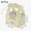 Unique Bargains Gift Boxes with Ribbon 3.94"x2.56"x2.36" Green 20 Pcs - 2 of 4