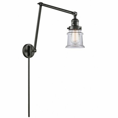 Canton - 1 Light Double Extension Swing Arm Wall Sconce In Industrial Style-30 Inches Tall and 8 Inches Wide