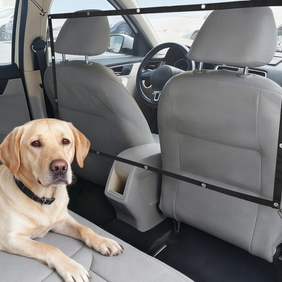 Unique Bargains Dog Car Net Barrier Black 1 Set