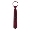 Jacob Alexander Boys' 14" Solid Color Pre-Tied Zipper Neck Tie - 3 of 4