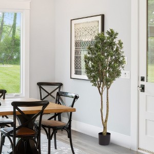 KTMBDW Tall Artificial Murraya Tree, Lifelike Faux Green Plant, Indoor Outdoor Decorative Tree for Home, Office, Living Room, and Entryway - 1 of 4