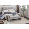 VYNXARIA 032 Light Gray Velvet Storage Bench - A Stylish and Functional Indoor Essential - 2 of 4