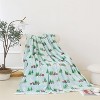 Comfort Ultra-Plush Flannel Blanket Christmas Plaid Christmas Tree. - 4 of 4