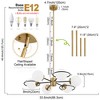 POWLIG 6 - Light Dimmable Linear Chandelier - 4 of 4