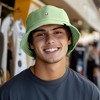 Dalix Lil Alien Embroidered Cotton Bucket Hat Cap Outdoor Space Summer Mens - 3 of 4
