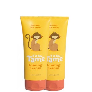 T is for Tame – Hair Taming Cream for Kids, Natural Anti-Frizz & Flyaway Control, Smooths Bed Head and Curls, Safe for Babies and Toddlers, 3.38 fl oz - 1 of 4