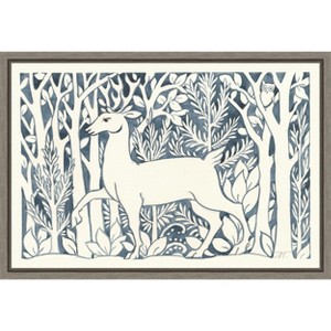 Amanti Art Forest Life V Deer by Miranda Thomas Canvas Wall Art Print Framed 23-in. x 16-in. - 1 of 4